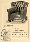 IMAGE OF 1917 Ad Du Pont Fabrikoid Co. Furniture Rocking Chair - Original Print Ad