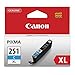 MotivationUSA Canon 6449B001 6449B001 (CLI-251XL) ChromaLife100+ High-Yield Ink, Cyan