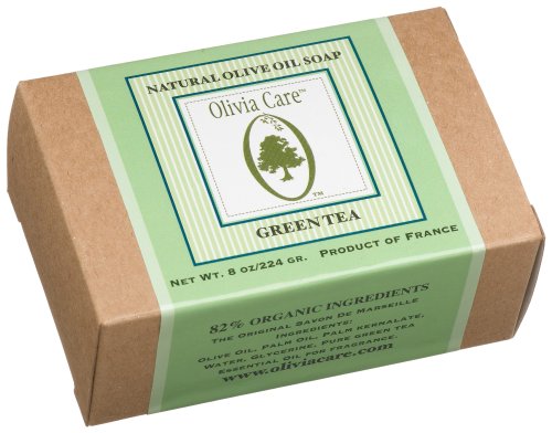 Olivia Care Olive Oilsoap , Green Tea, 8-Ounce Boxes (Pack of 3) by Olivia Care