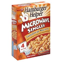 Hamburger Helper Microwave Singles, Cheeseburger Mac, 7.4-Ounce Box (Pack of 6)