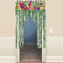 Tropical Birds Door Curtain 4 1/2ft
