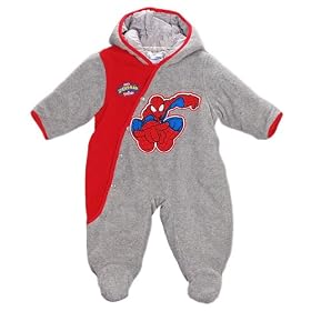 Marvel Spiderman & Friends Shoulder Snaps Polarfleece Suit (Sizes 3M  9M)