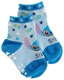 DISNEY・BABY スティッチ 新生児 ソックス ブルー 綿 アクリル ナイロン ポリウレタン A8152