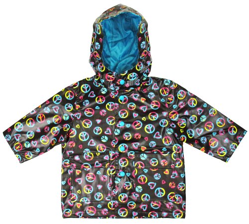 Capelli New York Toddler Girls Painters Love Peace Rain Slicker
