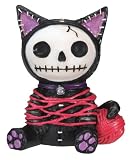 Black Mao-Mao Cat Furry Bones Statue Figurine Display