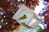 New Home Bazaar Inc. Little Wren House Topped With Western Red Cedar Window Box Frame And Planter