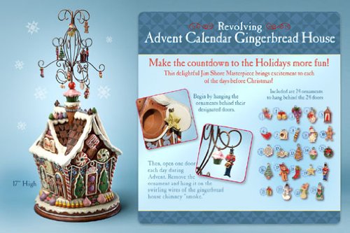 Jim Shore Home Sweet Gingerbread Home - Gingerbread House Advent Calendar On Sale