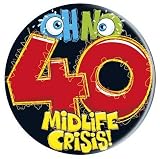 Review Expression factory  / Party Badges | 40 Midlife Crisis Mega Badge