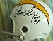 Lance Alworth autographed Chargers throwback mini helmet