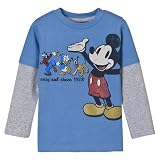  : Infant Boys' Long-sleeve Mickey Mouse 2fer Tee - Blue