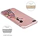 JAHOLAN iPhone 7 Plus Case, Beautiful Clear TPU Soft Case Rubber Silicone Skin Cover for iPhone 7 Plus 2016 Release - Black Colorful Apple Butterfly Girl