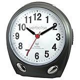 Verbalise Radio Controlled Talking Clock Black