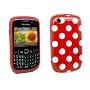 BlackBerry 8520 / 9300 Curve 3G Red Polka Dots TPU&hellip by KIT ME OUT UK
