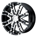 Helo HE835 Gloss Black Machined Wheel...
