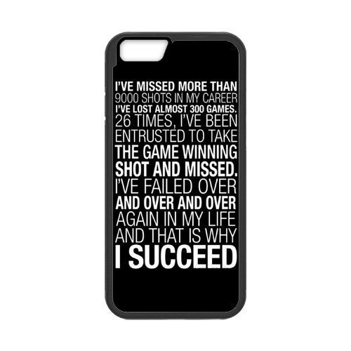 iPhone 6 Protective Case -Why I Succeed Motivational Quote Hardshell Cell Phone Cover Case for New iPhone 6