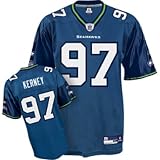 Men`s Seattle Seahawks #97 Patrick Kerney Team Replica Jersey - 2XL