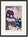 Black Framed/Matted Print 17x23, Robinson Crusoe: What, You No Come Farther?