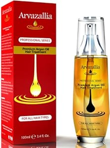 Argan Oil for Hair Treatment by Arvazallia - SAVE 60% TODAY on The #1 New Premium Moroccan Leave-in Treatment, Conditioner, and Dry Scalp Moisturizer That Instantly Improves Manageability and Promotes Natural Growth. Guaranteed To Make Your Hair Look Better Than it Ever Has or Your Money Back!