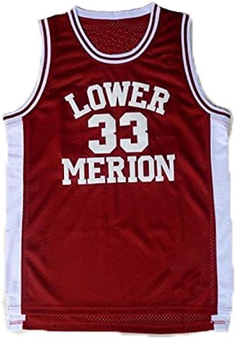 No. 33 Kobe Bryant Troughton Terme Lean best high school basketball jersey mesh fans Edition Claret M