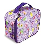 IMAGE OF Bumkins Waterproof BPA Free Lunch Box - Purple Flower Garden