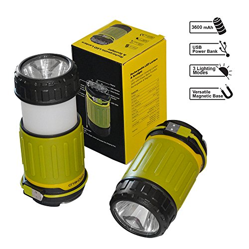 Ultra Bright Rechargeable Camping Hanging Led Lantern Flashlight Combo