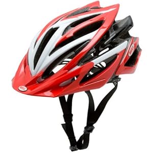 Bell Volt Bike Helmet (Red/White, Small)