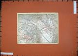 1911 COLOUR MAP AUSTRIA STREET PLAN MERAN TIROL HAGEN