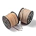 Pandahall 100yards/roll Leather Lace Beading Thread Faux Suede Cord String with Roll Spool 300feet (Coffee)
