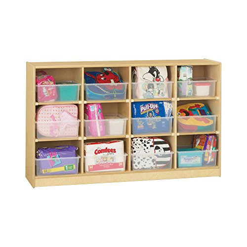 Jonti Craft Classroom Mobile Shelf w 12 Cubbies Office Store