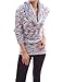 PattyBoutik Cowl Neck Long Sleeve Ribbed Hem Multi Color Pullover Open Knit