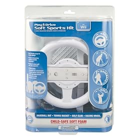 Dreamgear DGWII-1058 Play and Drive Soft Sports Kit for Nintendo Wii