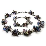 HinsonGayle "Chloe" Peacock Keshi Necklace and Bracelet Set
