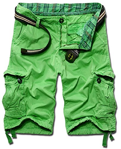 KIWEN® Men's Summer Casual Wear Cotton Muti-Pocket Cargo Shorts(No Belt)