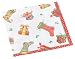Kitchen & Housewares : Caspari Festive Stockings Paper Cocktail Napkin Package in a Gift Box, Pearl