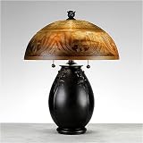 Etched Glass Table Lamp