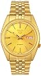 Gold Tone Seiko 5 Automatic Dress Watch Gold Dial