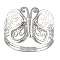 Sterling Silver Filigree Butterfly Ring