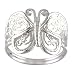 Sterling Silver Filigree Butterfly Ring