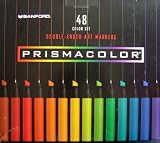 Prismacolor Premier Doubled Ended Art Marker Set 48 Colors Broad/Fine