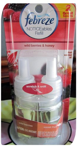Febreze Noticeables Dual Scented Oil Warmer Refill (1) ~ WILD BERRIES & HONEY (SWEET FRUIT) ~ (Quantity 1)
Febreze Noticeables Dual Scented Oil Warmer Refill (1) ~ WILD BERRIES & HONEY (SWEET FRUIT) ~ (Quantity 1)