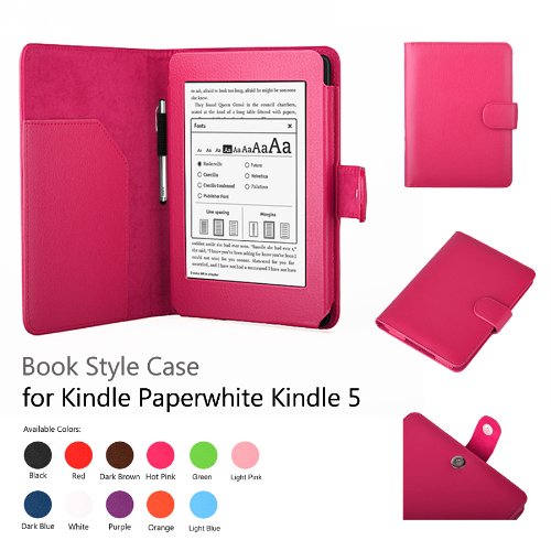 Elsse Premium Case For Amazon Kindle Paperwhite and All-New Kindle Paperwhite (Styli NOT included) (Support Smart Cover Function) (Paperwhite, Hot Pink)