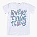 POP Ｔシャツ ヘラクレイトスの有名な言葉「万物は流転する」をデザインタイポグラフィーＴシャツ EVERYTHING FLOWS