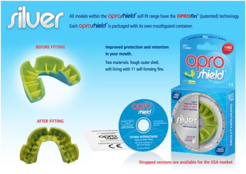 Opro Shield Silver mouthguard - random colour