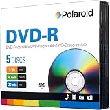 Polaroid PRDVDR0005J 16x 4.7 GB DVD-R (5 Pack, Jewel)