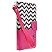 ZTE Boost Max N9520 Case, SOGA® PU Leather Magnetic Flip Design Wallet Case for ZTE Boost Max N9520 (Boost Mobile) - Pink Chevron Anchor Love [SWE541]