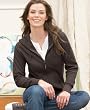 J. America Ladies' Allison Full-Zip Hooded Jumbo Thermal