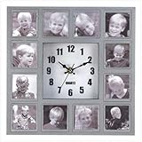 Photo Collage Hanging Wall Quartz Clock Picture Frame