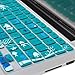 Case Star ® Ocean series Aqua Blue Keyboard Silicone Cover Skin With The Seaweed And Fish Pattern for newest 13