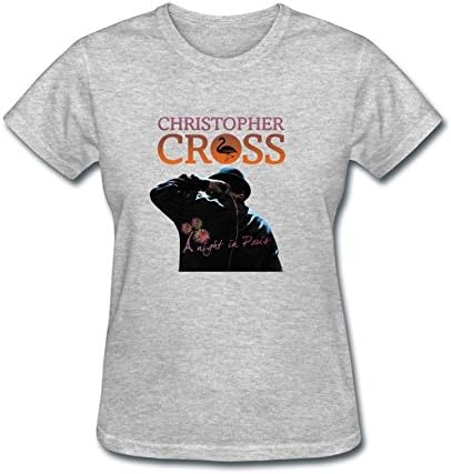 FUSHUO20WTW Women's Christopher Cross T-shirt Size XL Grey