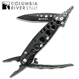 Columbia River Knife And Tool 9065K Zilla Jr. Multitool with  Black On Black Scale and Assisted Opening Pliers, 2.25-inch Blade, 5.25-inch Handle